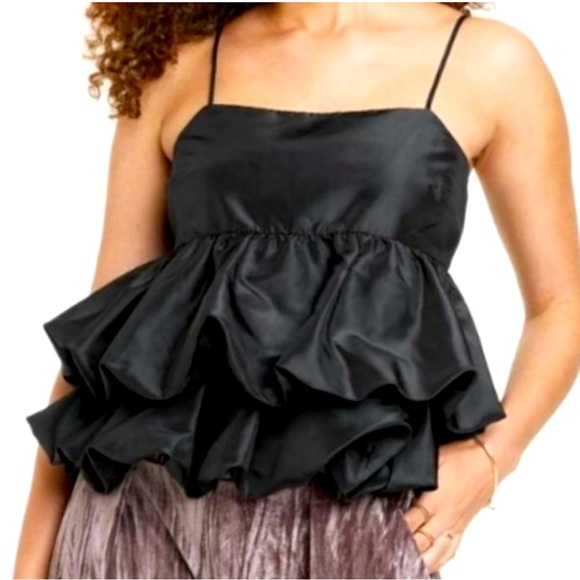 Target x A New Fay tiered taffeta bubble tank top NWT size small - Picture 1 of 11